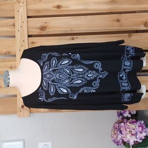 Jane Ashley Black Blouse 2X